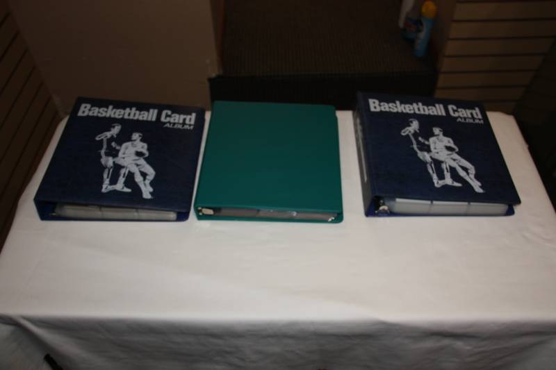 Basketball Cards in Three Binders with Complete Sets