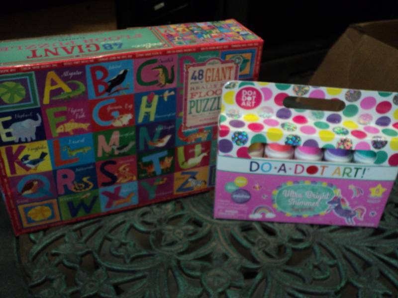lot 55 image: 48 Piece Giant Puzzle and Do-a -Dot...