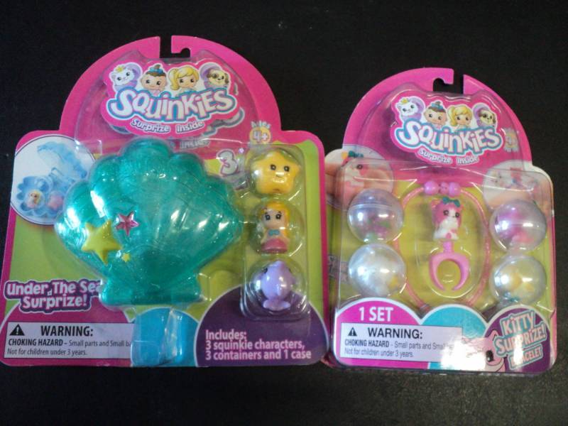 lot 88 image: Set of 2 Squinkies- Belle and Rapun...