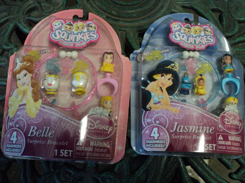 lot 93 image: Set of 2 Squinkies- Belle and Jasmi...
