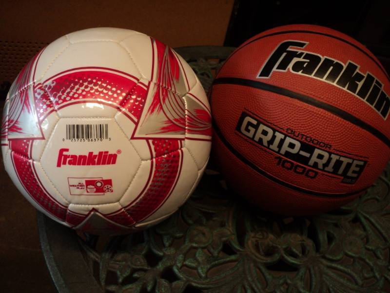 lot 99 image: Franklin Basketball and Soccer ball...