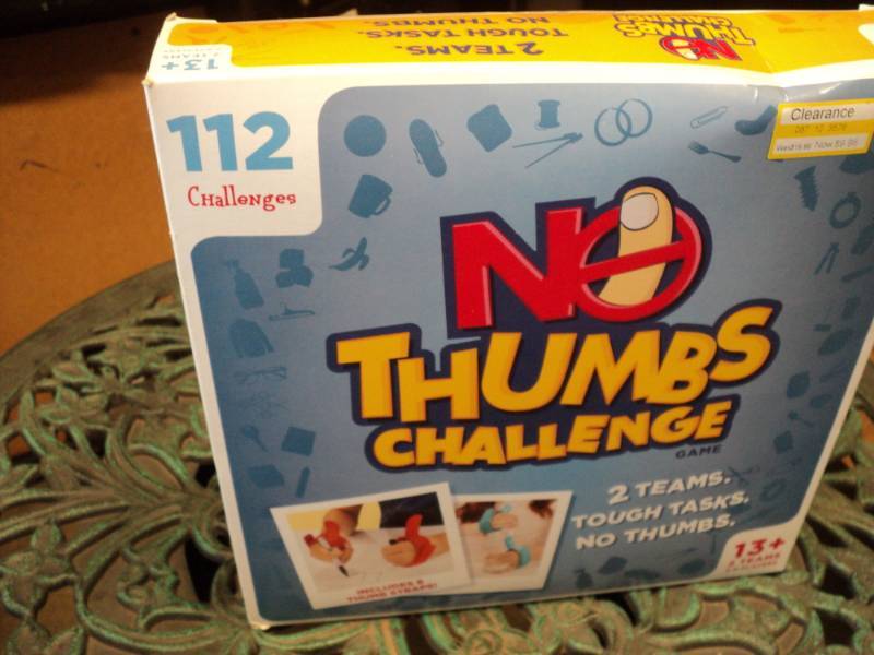 lot 102 image: No Thumb Challenge...