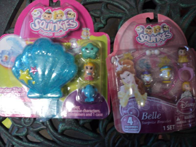 lot 122 image: Set of 2 Squinkies, under the sea s...