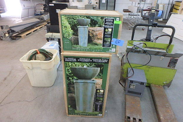 lot 25 image: Two Piece Outdoor Fountain