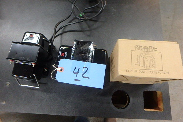 lot 42 image: (3) Starlight Step up-Down Transformers
