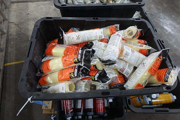 lot 47 image: Container of Paint rollers