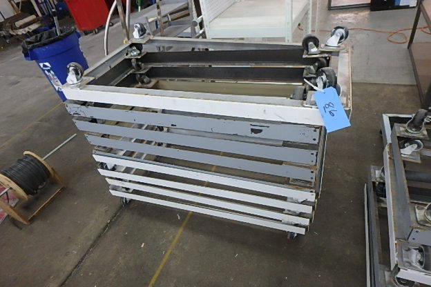 lot 86 image: Wheeled Steel Bases