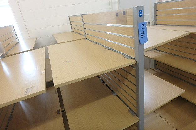lot 96 image: (2) Slatwall DisplayRacks