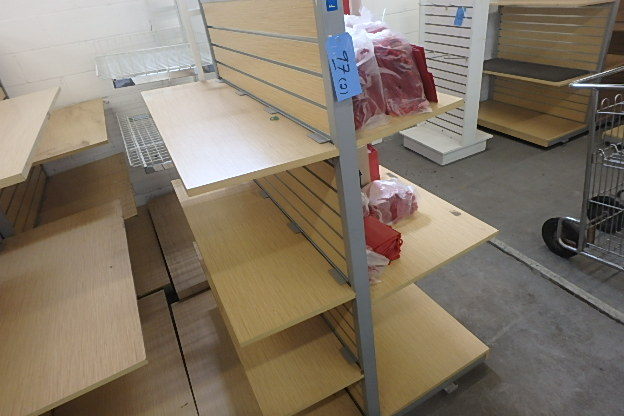 lot 97 image: (2) Slatwall DisplayRacks