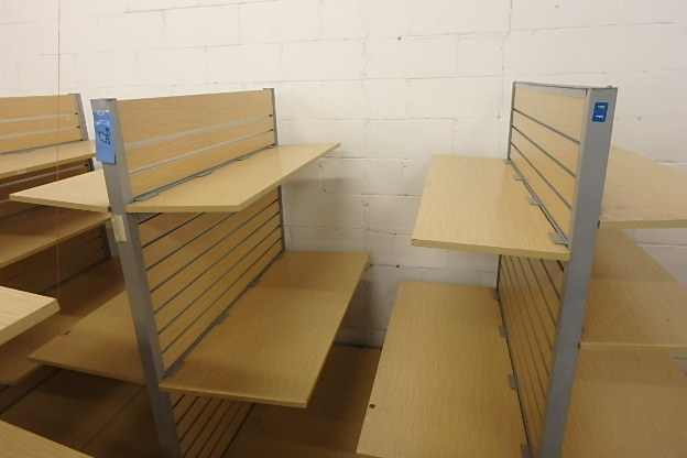 lot 98 image: (2) Slatwall DisplayRacks