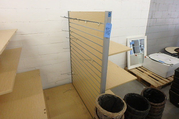 lot 100 image: (3) Slatwall Display Racks