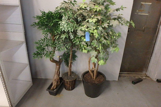 lot 117 image: Three Fake Trees