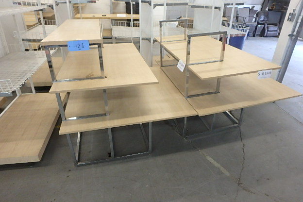 lot 125 image: Two Display Tables