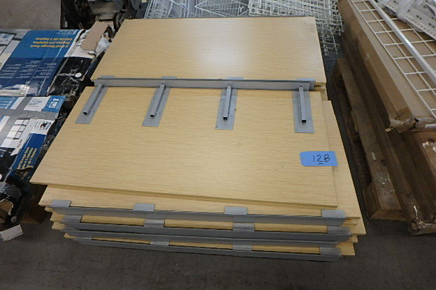 lot 128 image: Lot of Shelves for Slatwall Fixtures