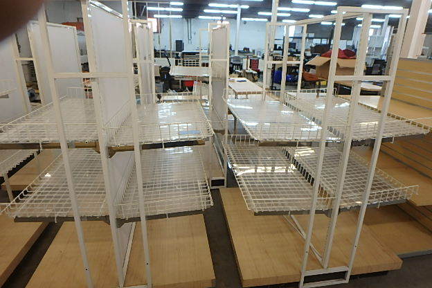 lot 153 image: (2) Two Sided Display Racks