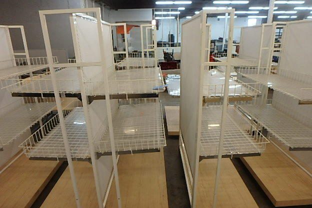 lot 154 image: (1) One Sided Display Rack, (1) two Sided
