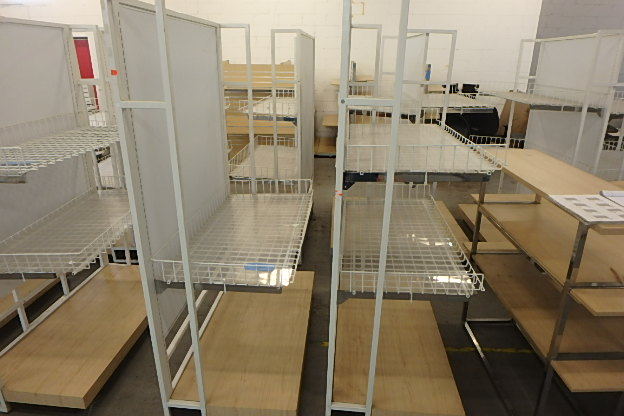 lot 156 image: (2) One Sided Display Racks