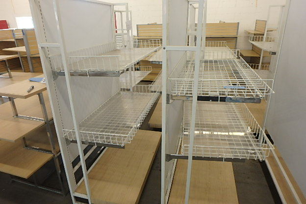 lot 157 image: (2) One Sided Display Racks