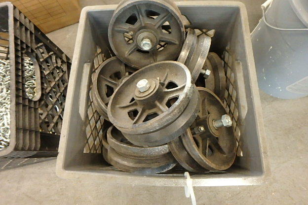 lot 195 image: Cast Trolley Wheels