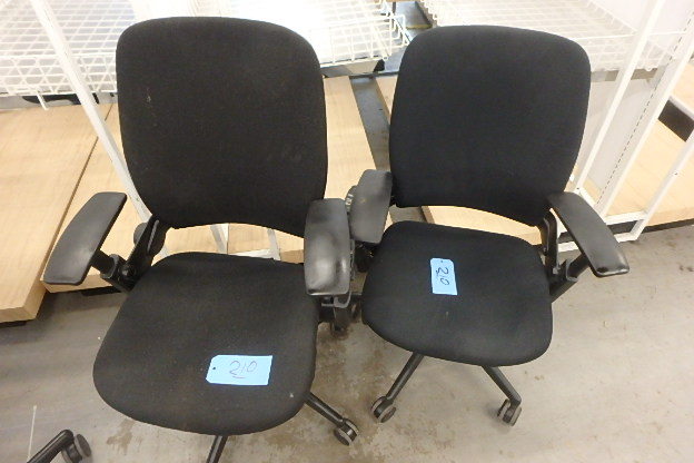 lot 210 image: Two Office Chairs
