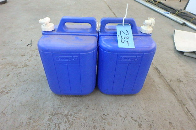 lot 235 image: Two Blue Coleman Jugs