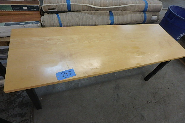 lot 247 image: Room and Board Maple Parsons Desk