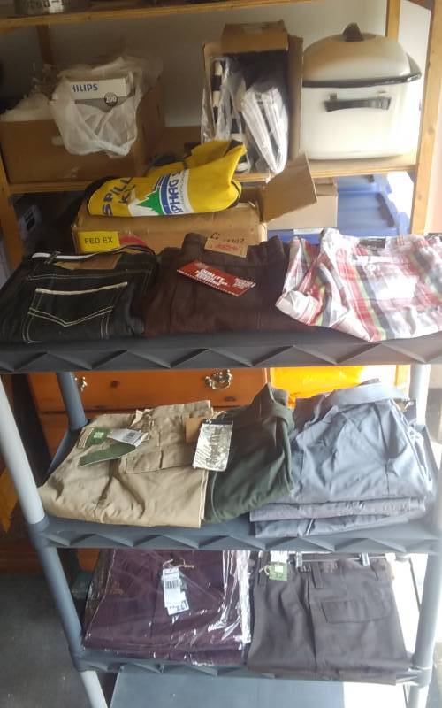 lot 45 image: 2 Pair Pants, 15 Pair Shorts (Waist 32)