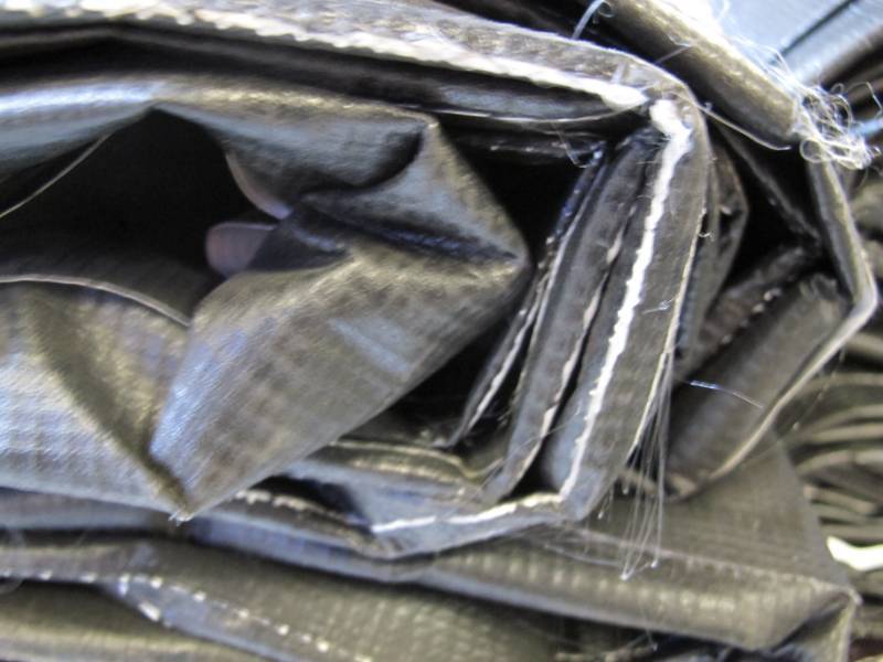 NEW Vinyl Tarp - 24x 32 Black  White Vinyl tarp - 13 oz. Medium-Heavy Duty - ISSUES