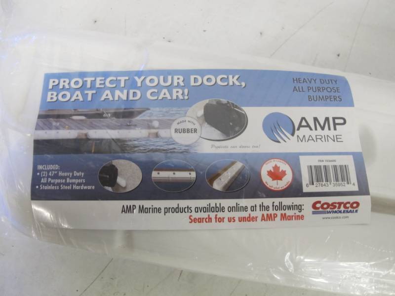 lot 132 image: AMP Marine Dock Bumpers 47 Heavy Duty 2 Pack Boat Marine Bumpers