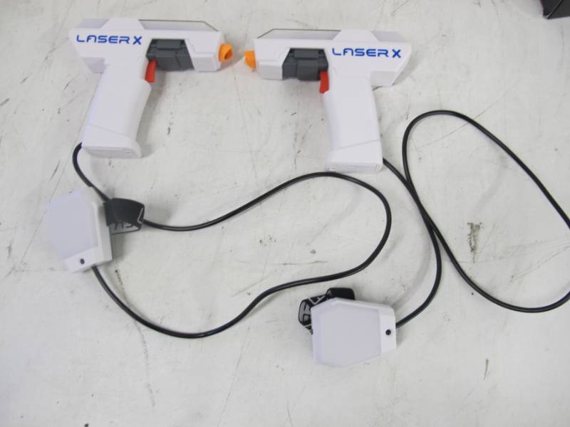 lot 105 image: Laser X Two Player Micro Blasters Laser Tag Gaming Set