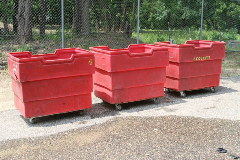 lot 5 image: (3) Meese Poly-Trux Material Handling Utility Carts