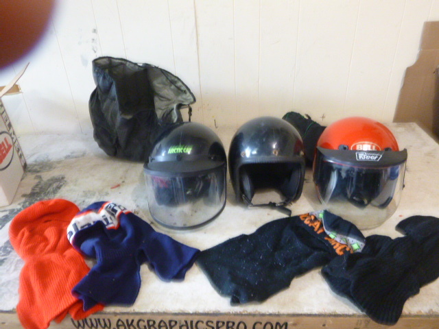 lot 37 image: 3 Helmets