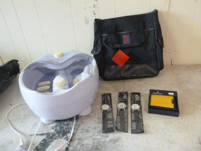 lot 42 image: Food Massager, Watches, Wallet and Tote