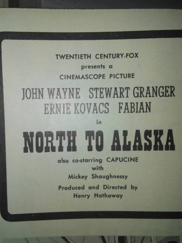 lot 181 image: North to Alaska comic - John Wayne, Fabian, Stewart Granger 20 Century Fox movie