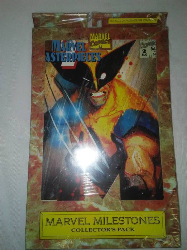 lot 162 image: Marvel masterpieces, Marvel Milestones, collectors pack 1993.