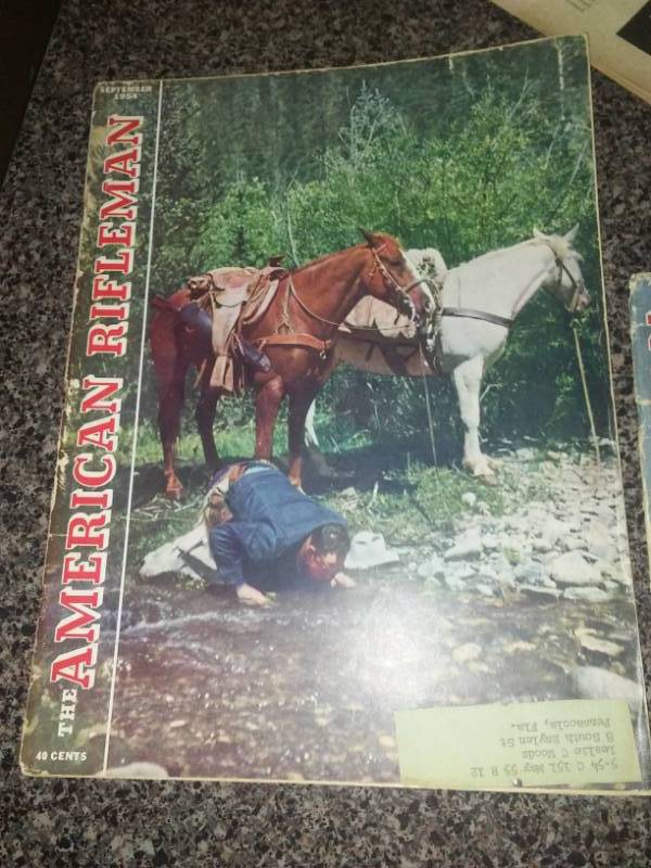 lot 5 image: 1954 American Rifleman magazine.(3)