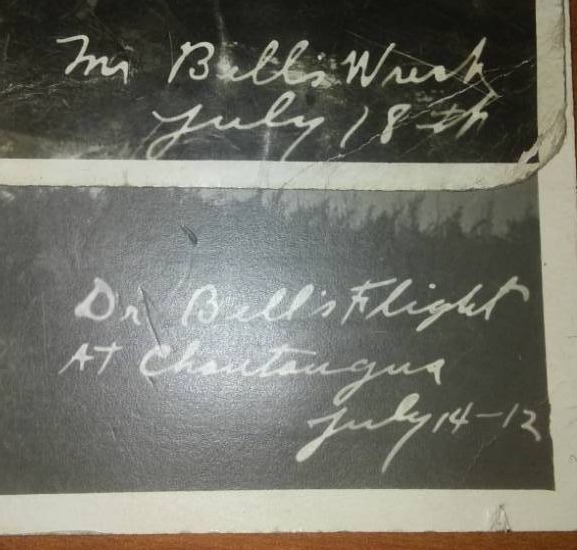 lot 60 image: Aviation postcards - Dr Bells flight and crash July 1912,