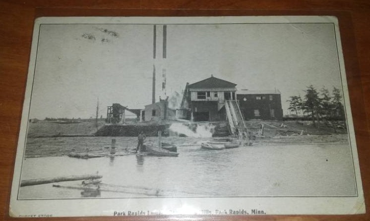 lot 63 image: Postcard Park Rapids Lumber Company Mills Minnesota 1908.