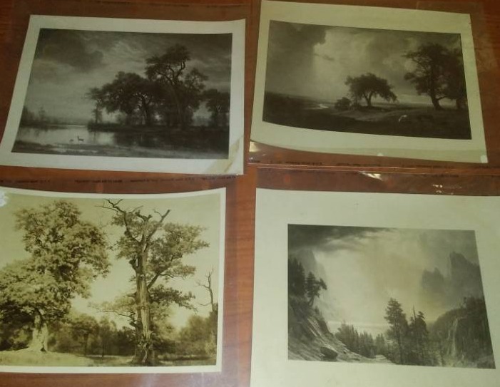 lot 86 image: 4 photographs by Albert Bierstadt