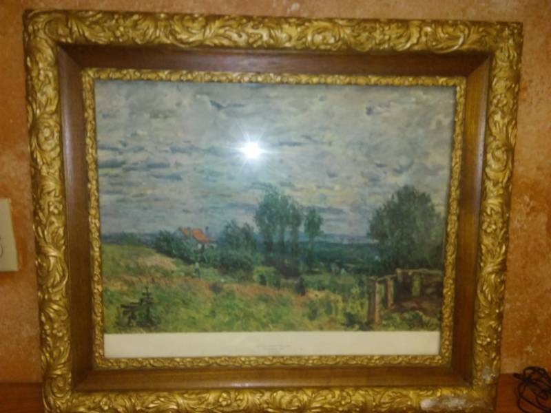 lot 96 image: Print - The brick field, Alfred Sisley, painted 1879,