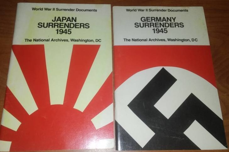 lot 97 image: WW2 Japan and Germany surrender 1945.