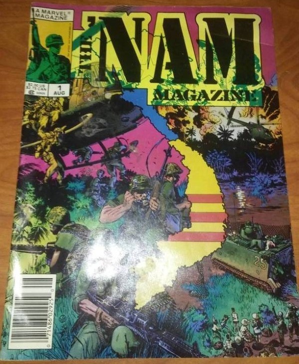 lot 98 image: The Nam magazine issue 1 Marvel comic book.