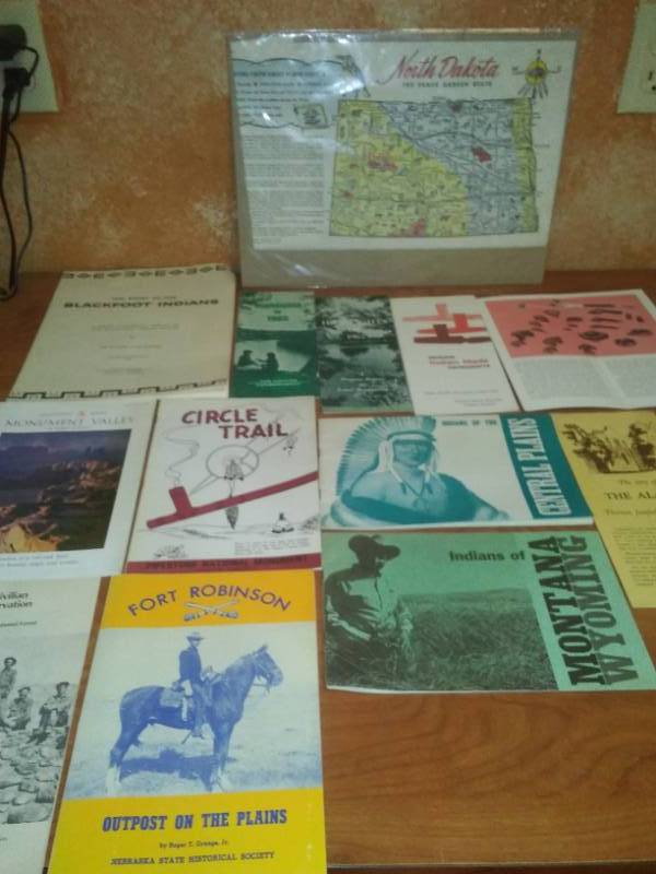 lot 125 image: Historical Native American booklets, brochures and more.
