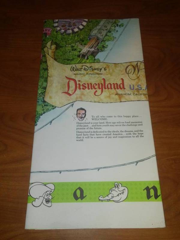 lot 126 image: Vintage Disneyland, huge map,near perfect.