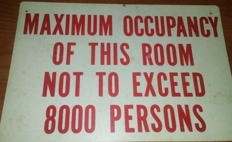 lot 127 image: Maximum occupancy 8000 persons. 11  by 7 
