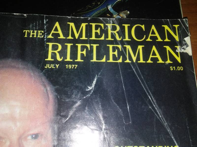 lot 182 image: 1972-1977 (9) American Riflemen Magazine