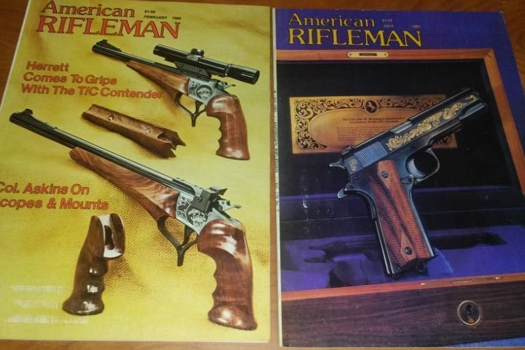 lot 184 image: 1980-1983 (12) American Riflemen Magazine