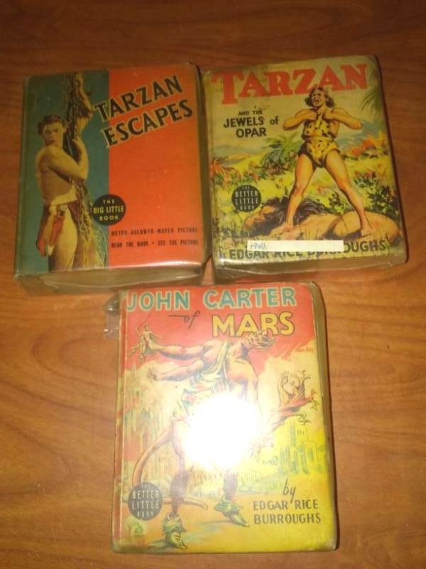lot 194 image: Big Little Books  Mars (2) Tarzan  1940, Edgar Rice Burroughs