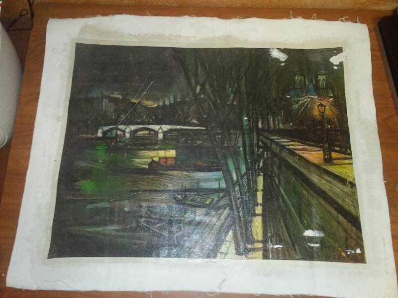 lot 197 image: Oil Painting on Canvas, Notre Dame