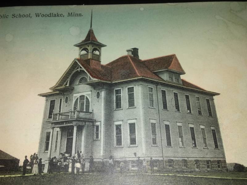 lot 64 image: Public School Woodlake Minnesota 1910, Edward Scheel